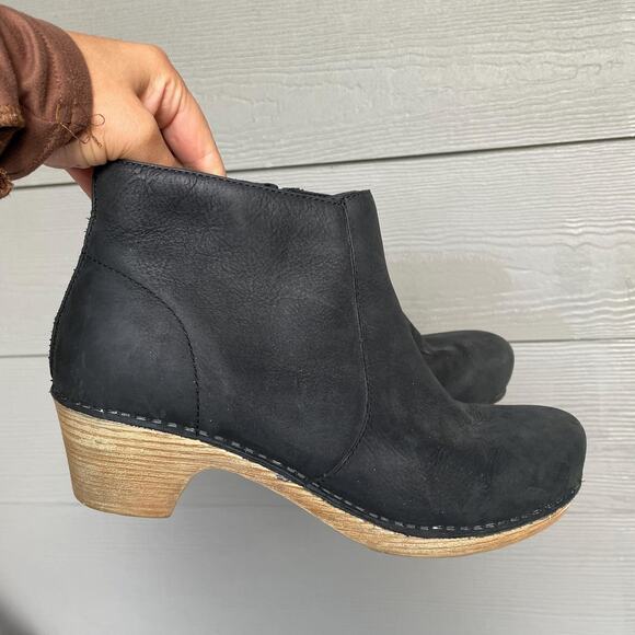 Dansko Maria Black Nubuck Boots EU 39 - Picture 1 of 6